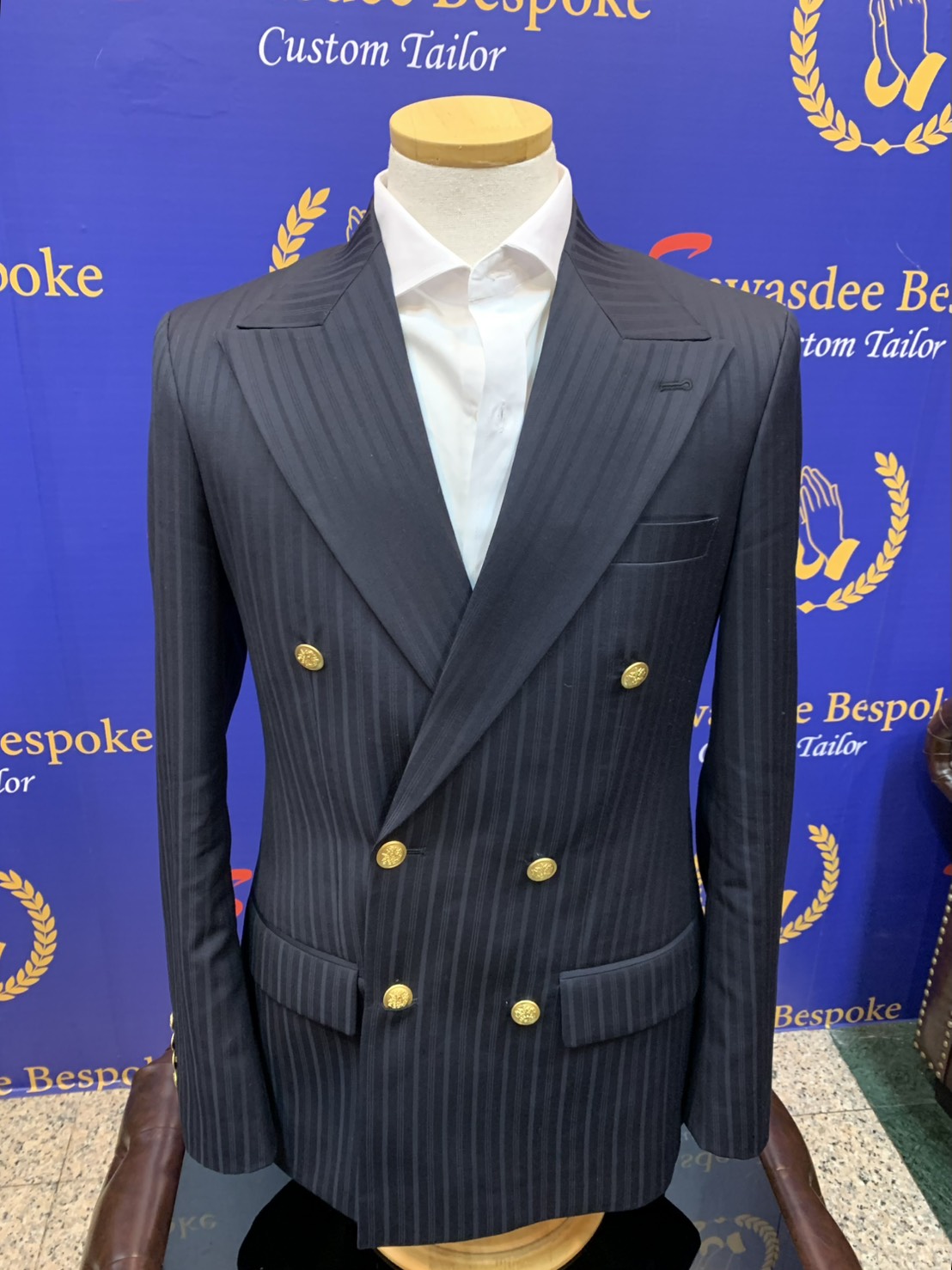 Premium fabric selection for custom suits